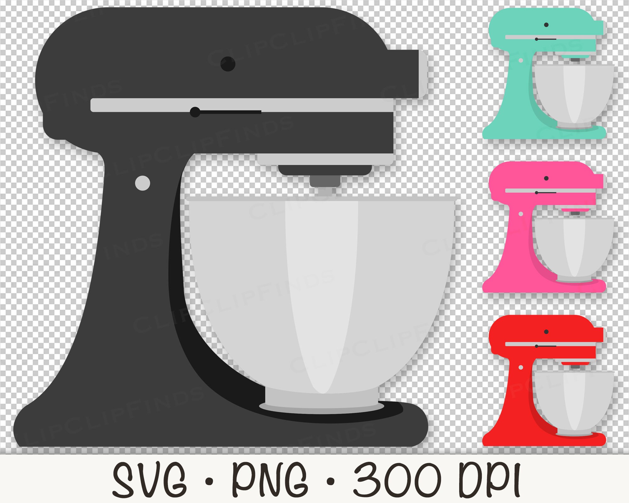Stand Mixer SVG Kitchen Mixer Baking Dessert Pastries 