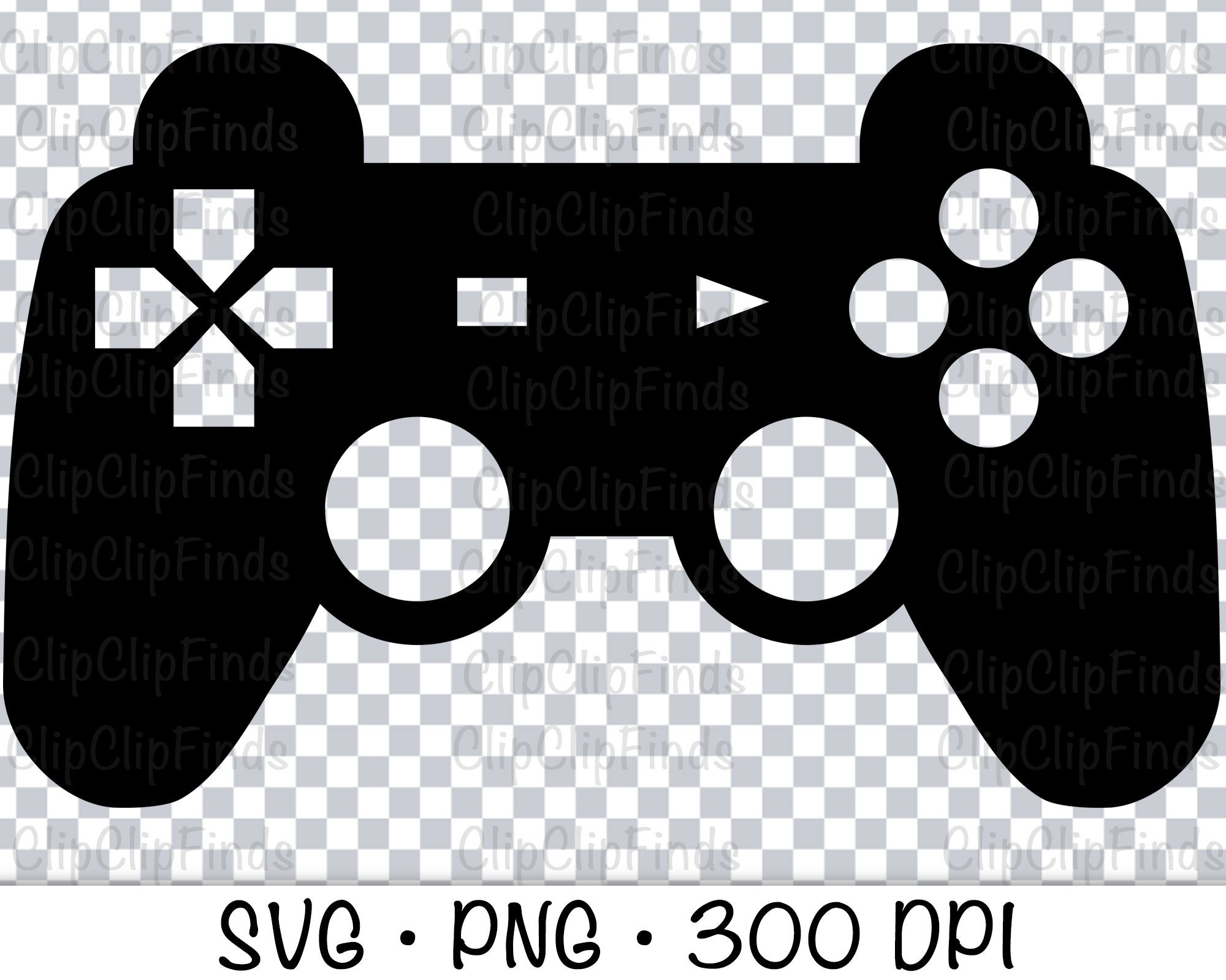 Video Game Controller SVG Vector Cut File PNG Transparent Etsy Canada