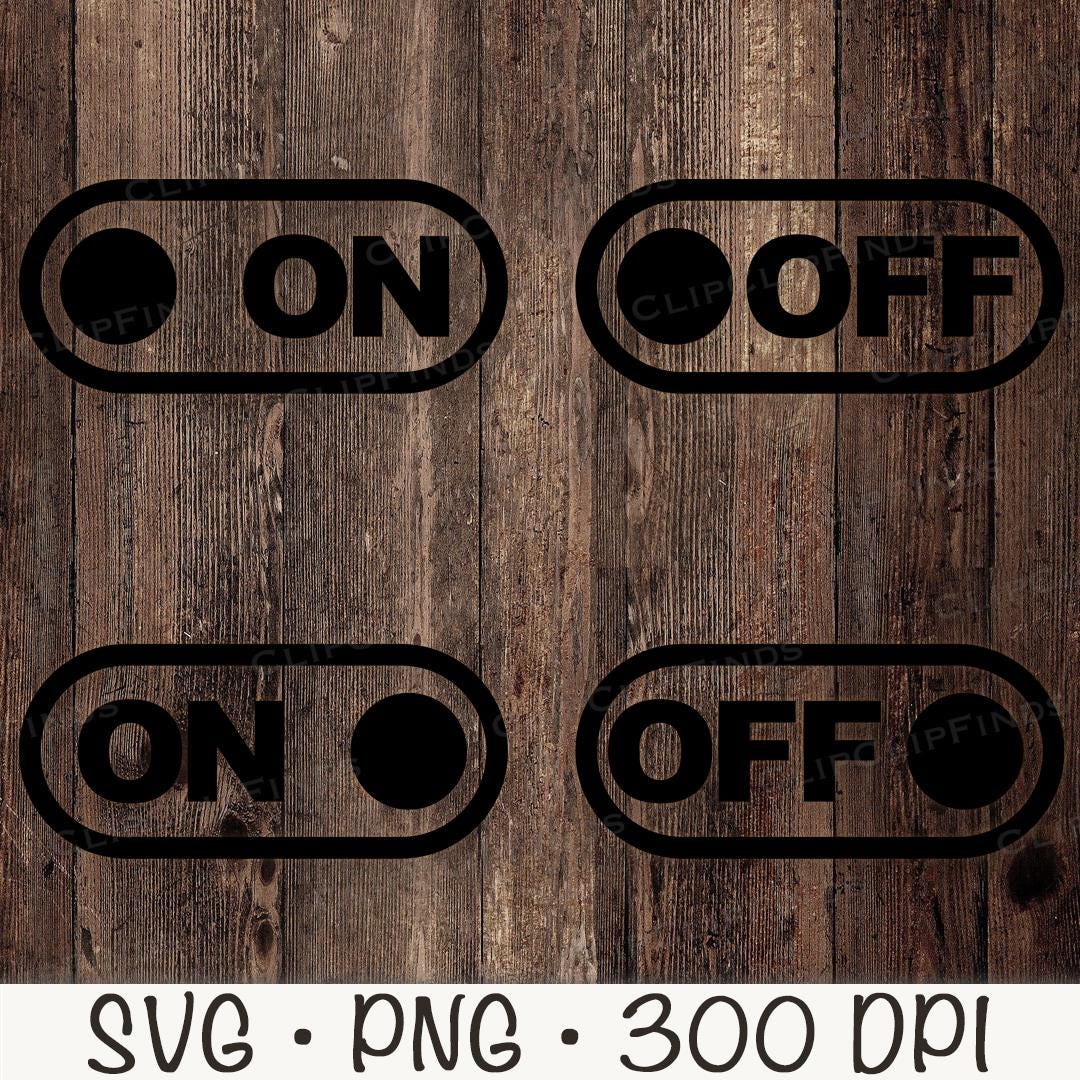 Mode on SVG, Mode off SVG, Toggle Switch, Bundle, Power on and Off, PNG ...