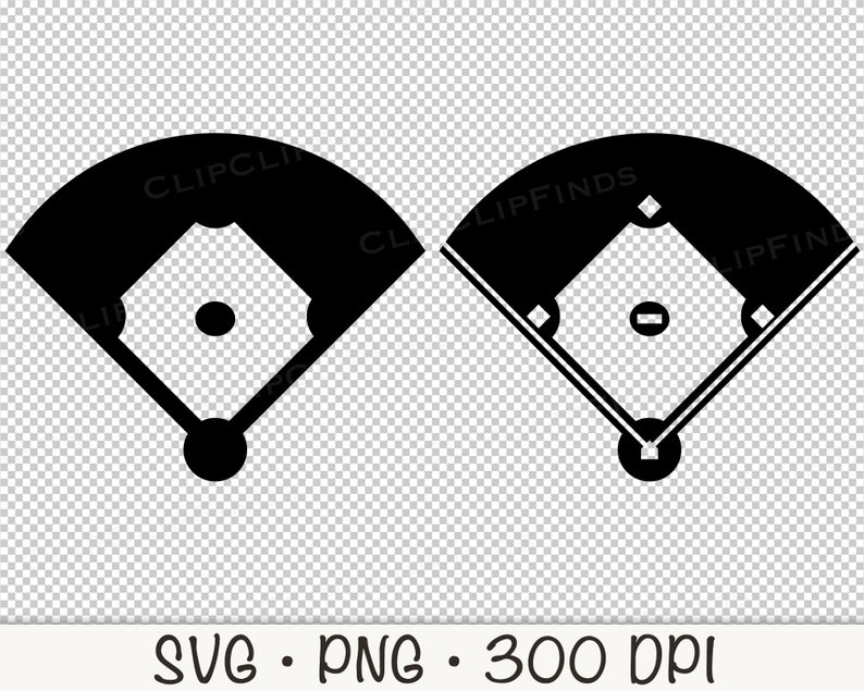 Baseball Field SVG, Baseball Diamond Field SVG PNG Instant Digital Download image 5