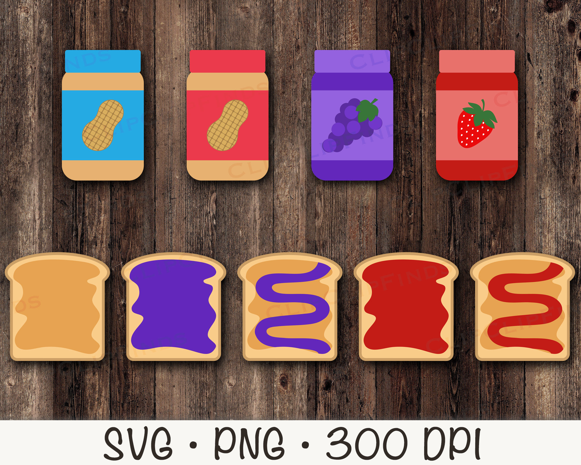 Erdnussbutter und Gelee SVG, Trauben Gelee, Erdbeer Gelee, PNG,  Erdnussbutter und Gelee Sandwich Clip Art, sofortiger digitaler Download -  Etsy Schweiz, image size:2000x1600