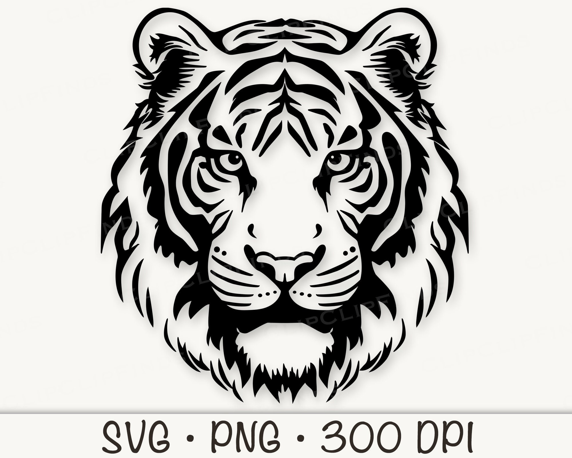 Tiger Head Stencil – Stencils For Wall US