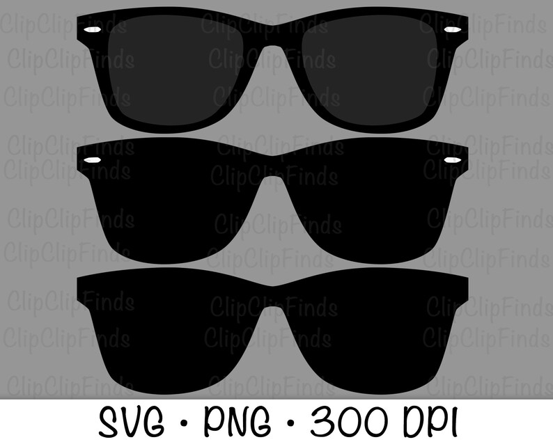 Sunglasses Sunglasses Clip Art Cool Sunglasses SVG PNG Etsy