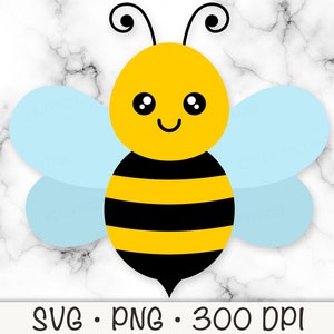 Biene SVG, süße Biene PNG, Honigbiene, Hummel, Bienen Clipart, junge Biene, sofortiger digitaler Download