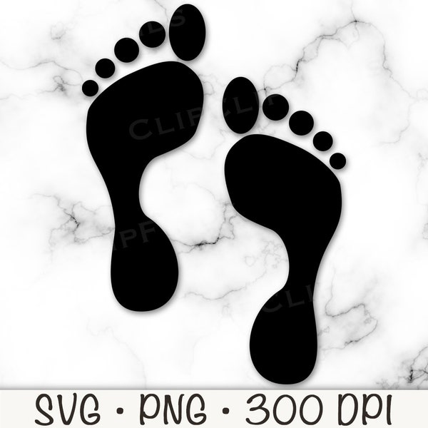 Foot Print SVG, Feet SVG, Feet Silhouette, Foot PNG, Foot Step, Barefoot, Adult Feet, Digital Download