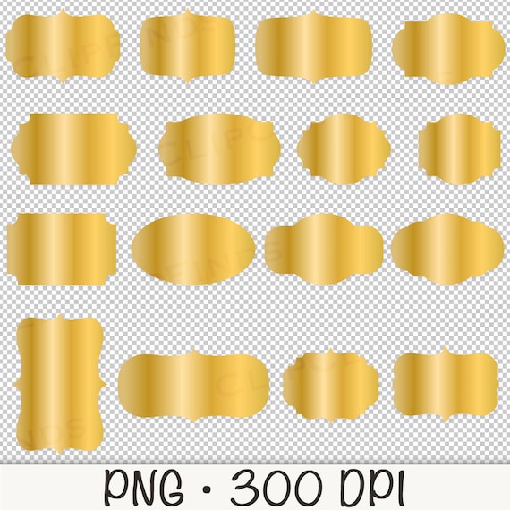 Label Template Gold Png Clip Art Image Art Images Free To Use Im