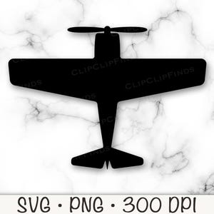 Vintage Airplane, Biplane, SVG, PNG, Clip Art, Instant Digital Download