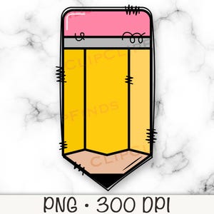Lápis de Rabisco PNG, Lápis de Rabisco Bonito, Lápis Desenhado à Mão, Sublimação de Lápis, Retro, Professor, Aluno, Escola, Arquivo de Download Digital