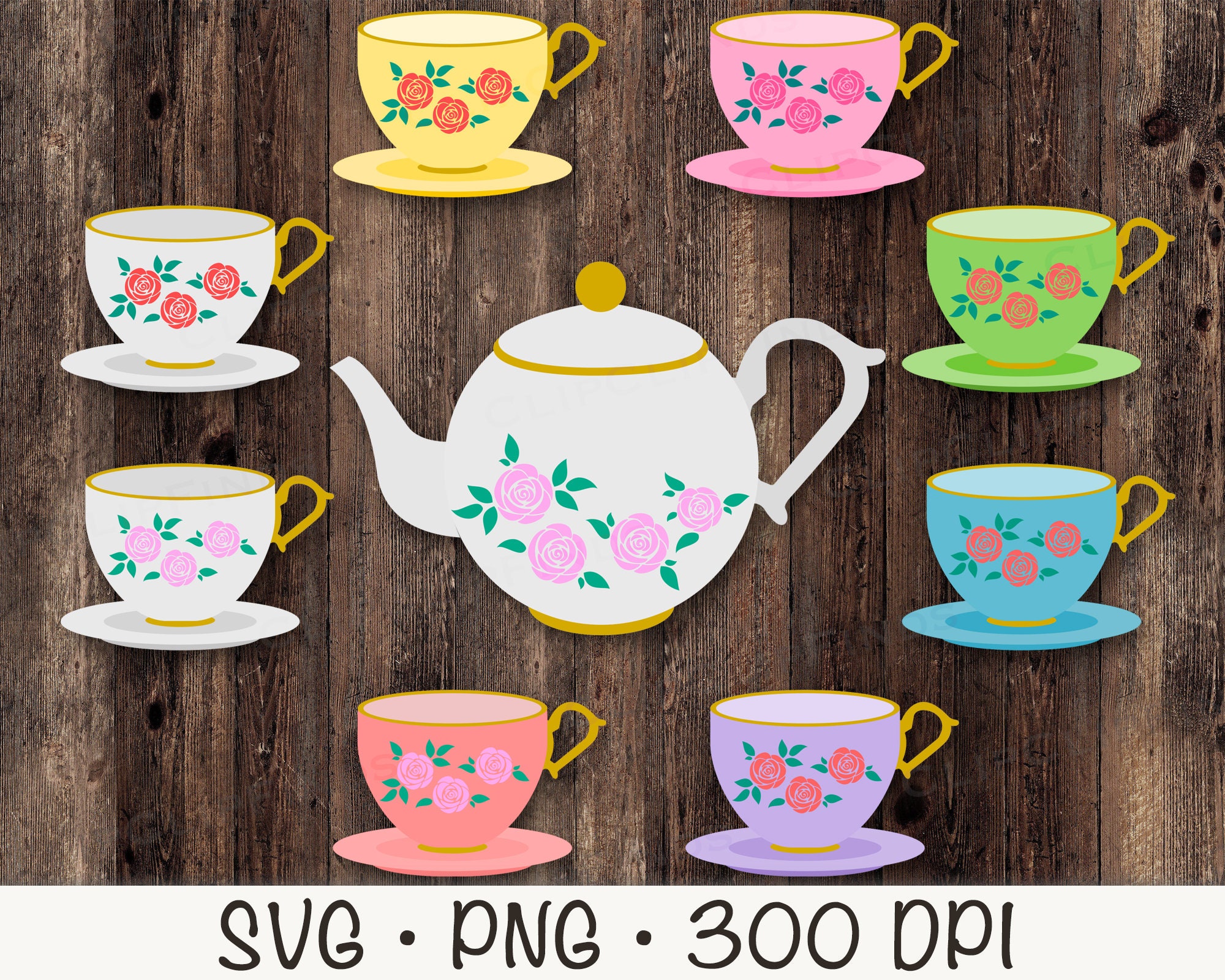 Funky Tea Cups PNG Stacked Tea Cups Tea Time Tea Cup Art Tea Cup Clipart Tea  Party Tea PNG Tea Art Tea Sublimation Art 