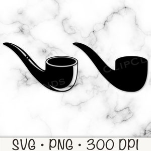 Pfeife SVG, Pfeife Silhouette, Pfeife PNG, Tabakpfeife, Pfeife rauchen, Pfeife rauchen, Clipart, Clip Art, digitaler Download