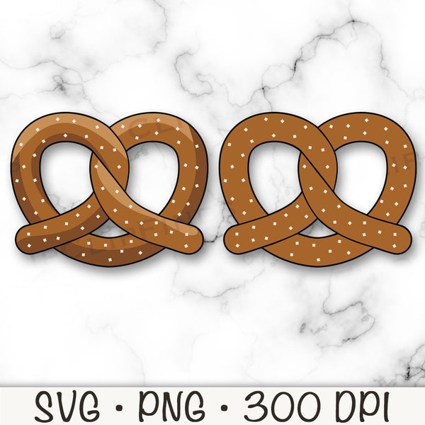 Pretzel SVG, Pretzel PNG, Pretzel Clipart, Instant Digital Download