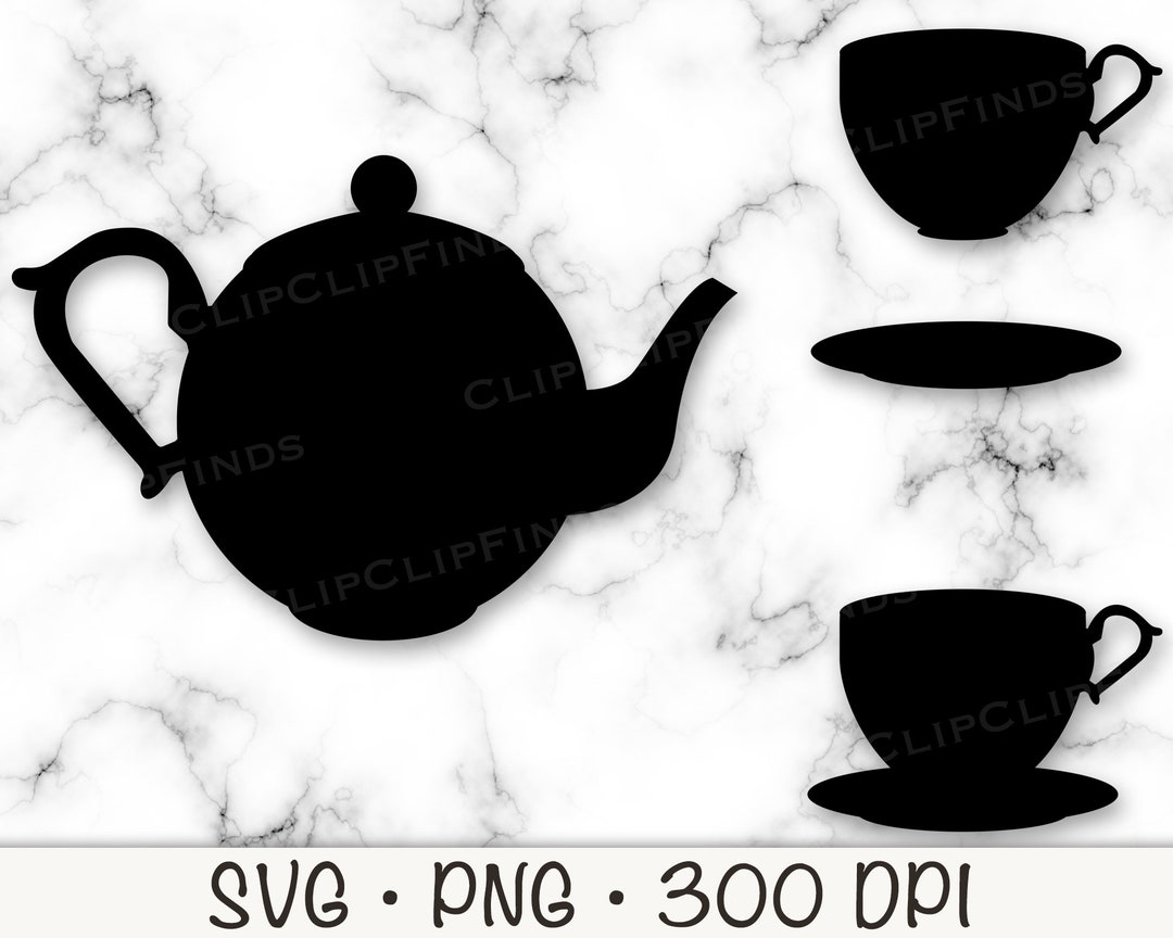 Tea Pot SVG, Tea Party, Tea Cup SVG, Tea Cup PNG, Tea Party Clip Art