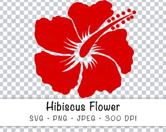 Hibiscus Svg  Etsy