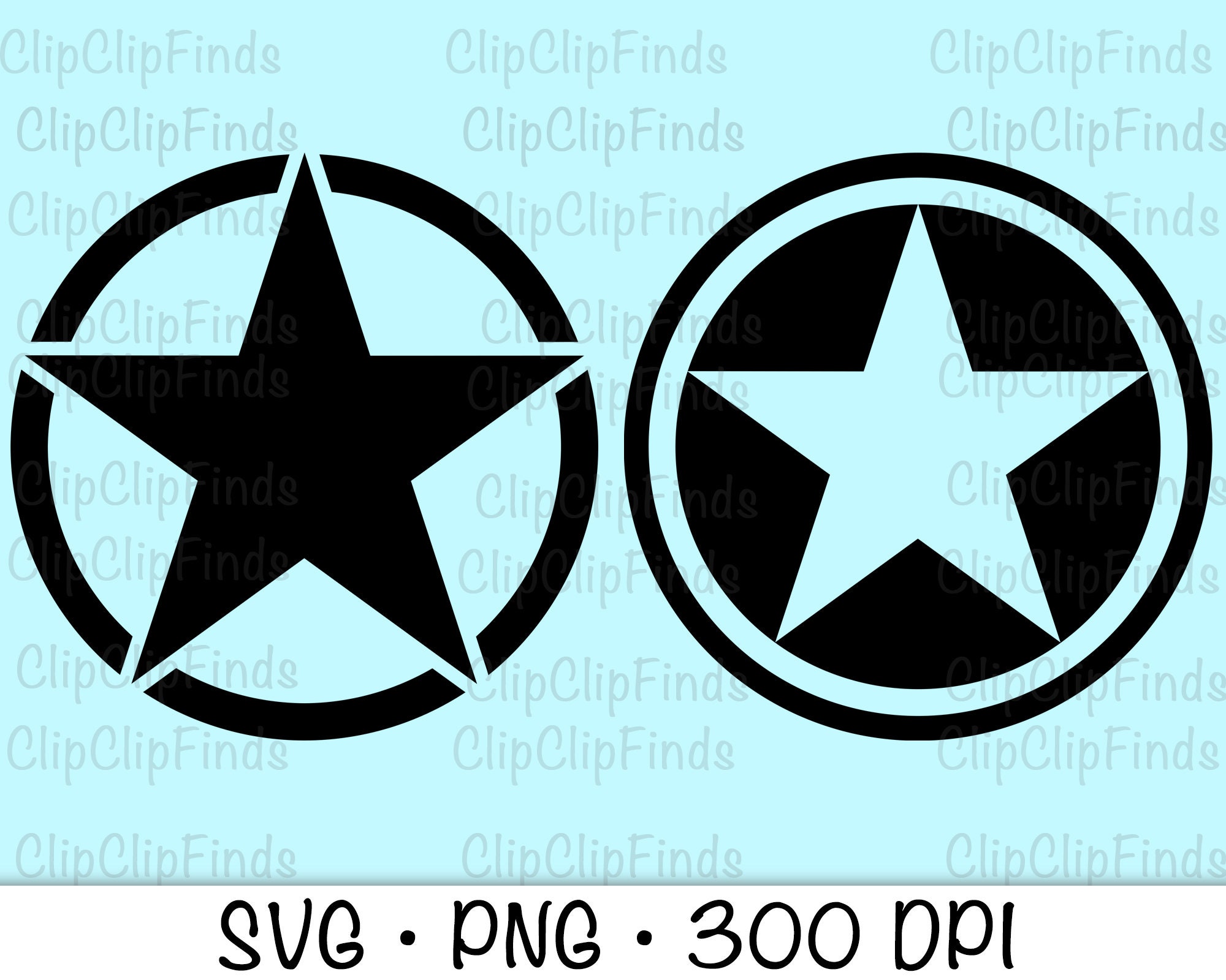 Army Star Military Star SVG PNG Instant Digital Download - Etsy UK