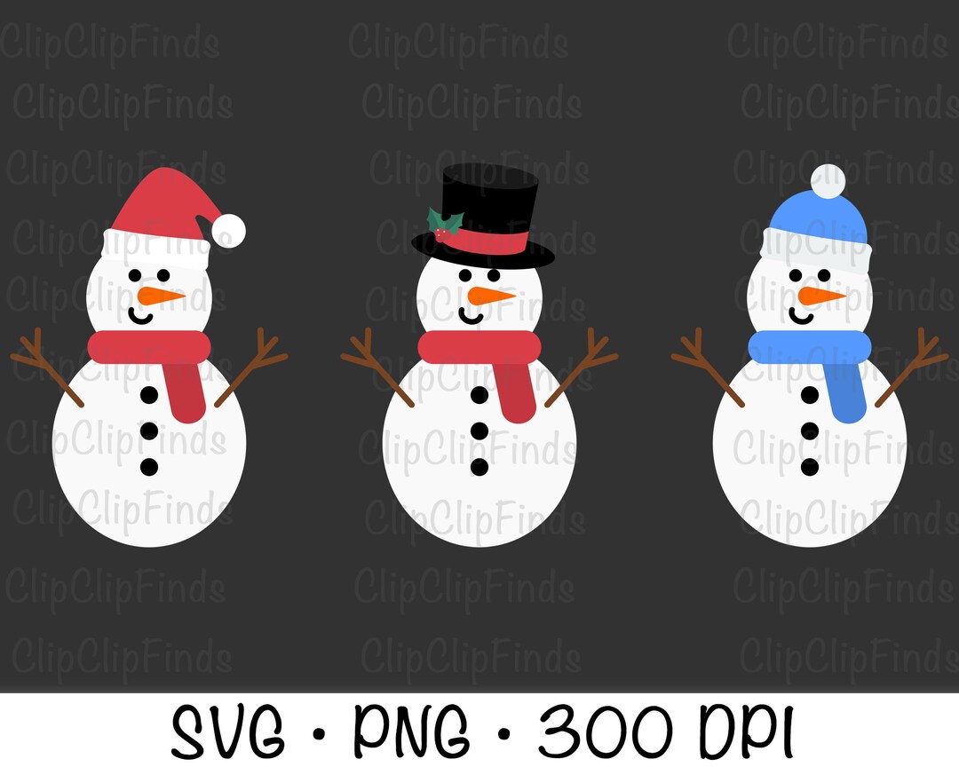 Snowman Snowman With Hat Snowman SVG Snowman PNG Snowman - Etsy