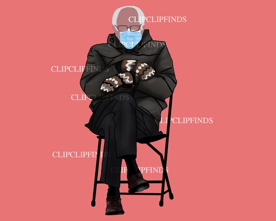 Sale Bernie Sanders Doodle Drawing Sitting On A Chair During Etsy Sale Bernie Sanders Doodle Drawing Sitting On A Chair During Etsy