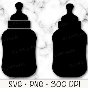 Mamadeira SVG, Silhueta de Mamadeira PNG, Mamadeira de Leite, Download Digital Instantâneo