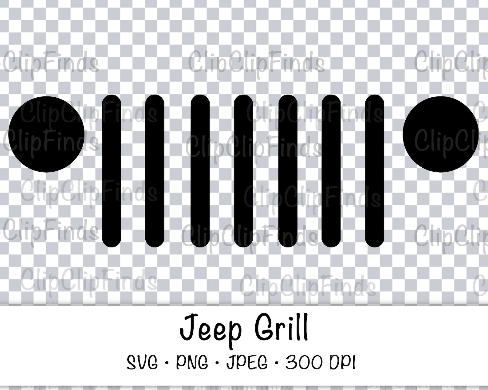 Sale Jeep Grill SVG Vector Cut File JPEG PNG Transparent Etsy