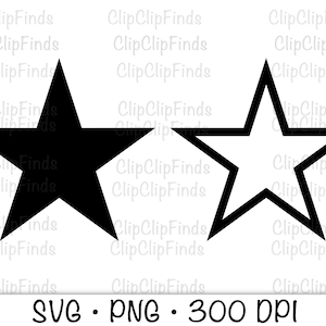 Ster SVG, steroverzicht, ster PNG, illustraties, instant digitale download