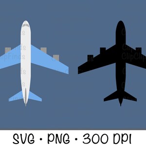 Flugzeug, Flugzeug SVG, Flugzeug PNG, Flugzeug Clip Art, Blaue Flügel, Digitaler Download