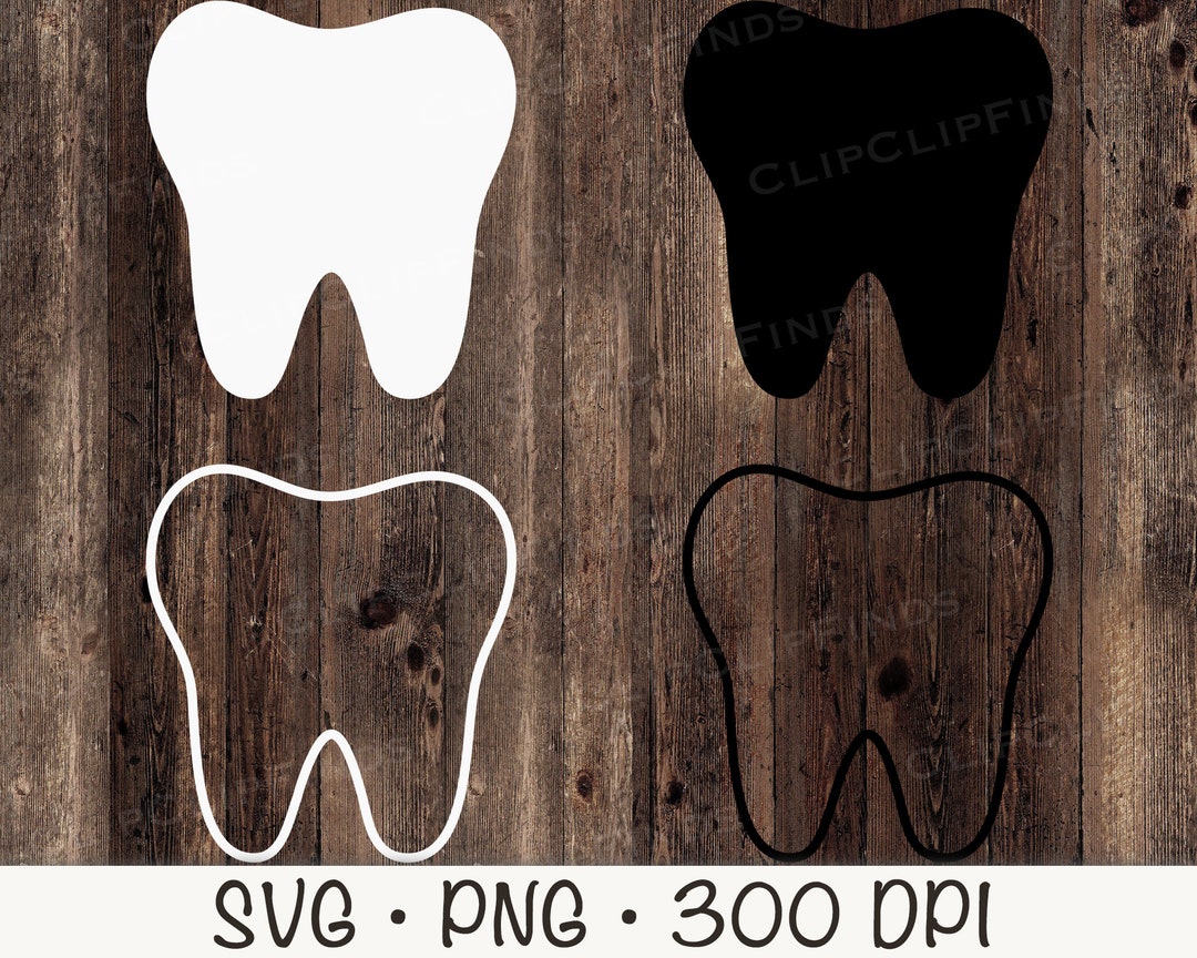 Imágenes prediseñadas de dientes: contorno SVG, vector PNG