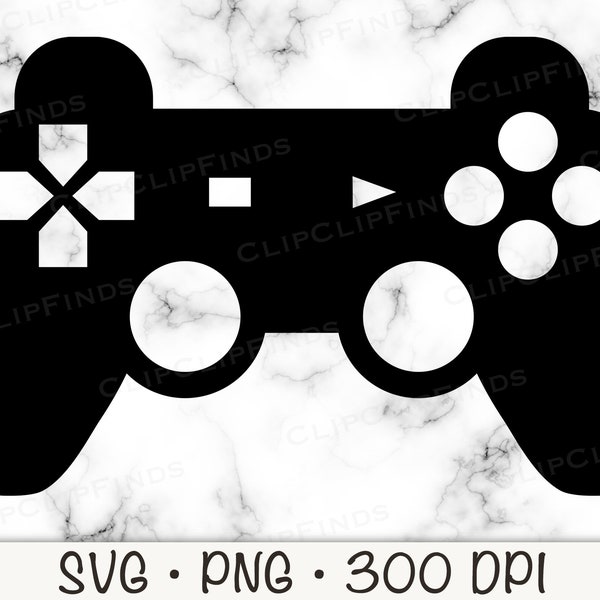 Videospiel- Controller SVG-Datei geschnitten, PNG transparenter Hintergrund, Cake Topper, Herzstück, Sublimation, Clip Art, Sofort Download