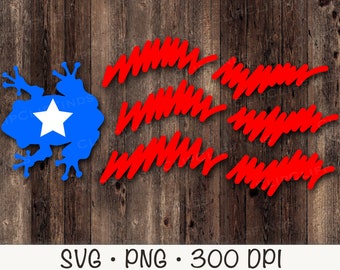 Puerto Rican Coqui Flag SVG: Sublimation Vector Cut File (Digital Download)