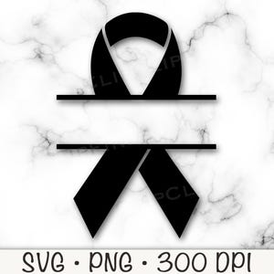 Bewusstsein Schleife SVG, Name Rahmen Bewusstseinsband SVG, PNG, geteiltes Monogramm, Hoffnung Schleife, Krebsbewusstsein, T-Shirt Design, digitaler Download