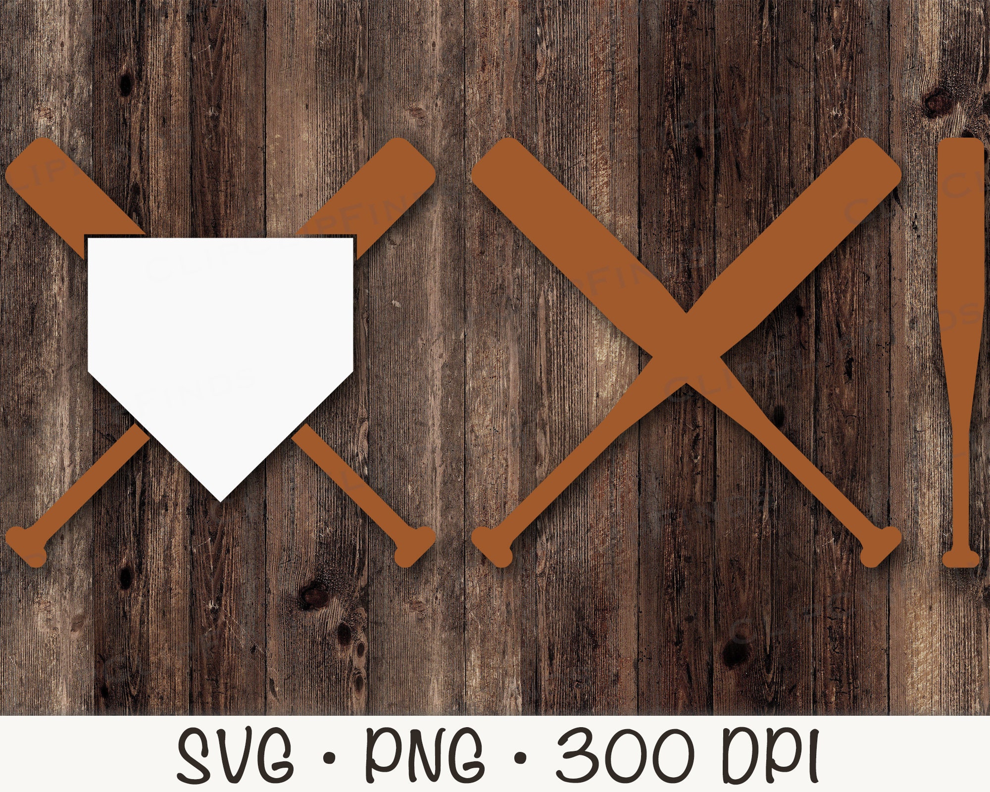 Crossed Baseball Bat With Home Plate SVG Crossed Baseball Bat - Etsy