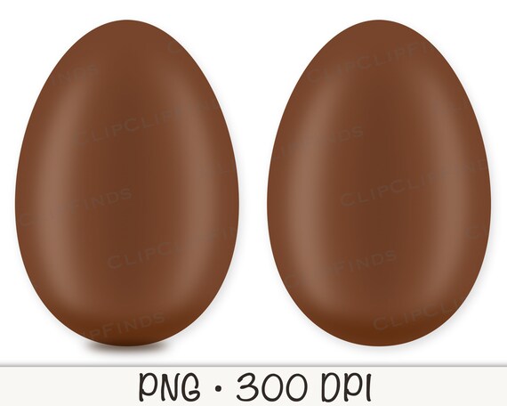 Chocolate Easter Egg Clipart Easter Egg PNG Instant Digital 