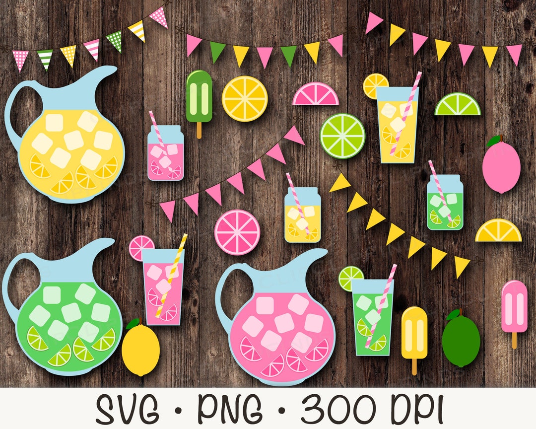 Lemonade, SVG, PNG, Clip Art, Instant Digital Download - Etsy