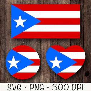 Drapeau de Porto Rico SVG, coeur de drapeau de Porto Rico, cercle de drapeau de Porto Rico, PNG, sublimation, conception de T-shirt, Boricua, fichier en téléchargement numérique
