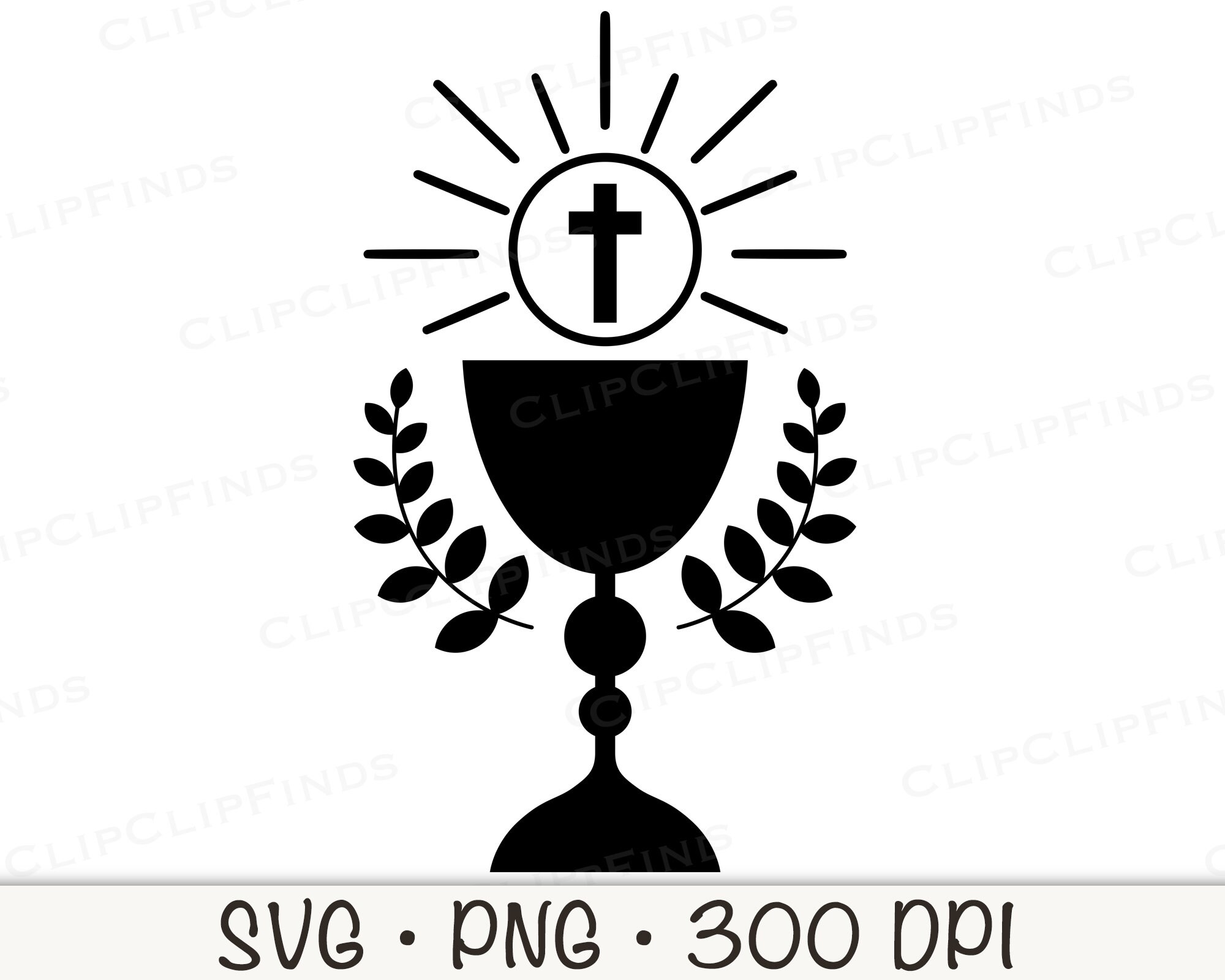 Chalice Cup SVG Vector Cut File and PNG Overlay Transparent Etsy