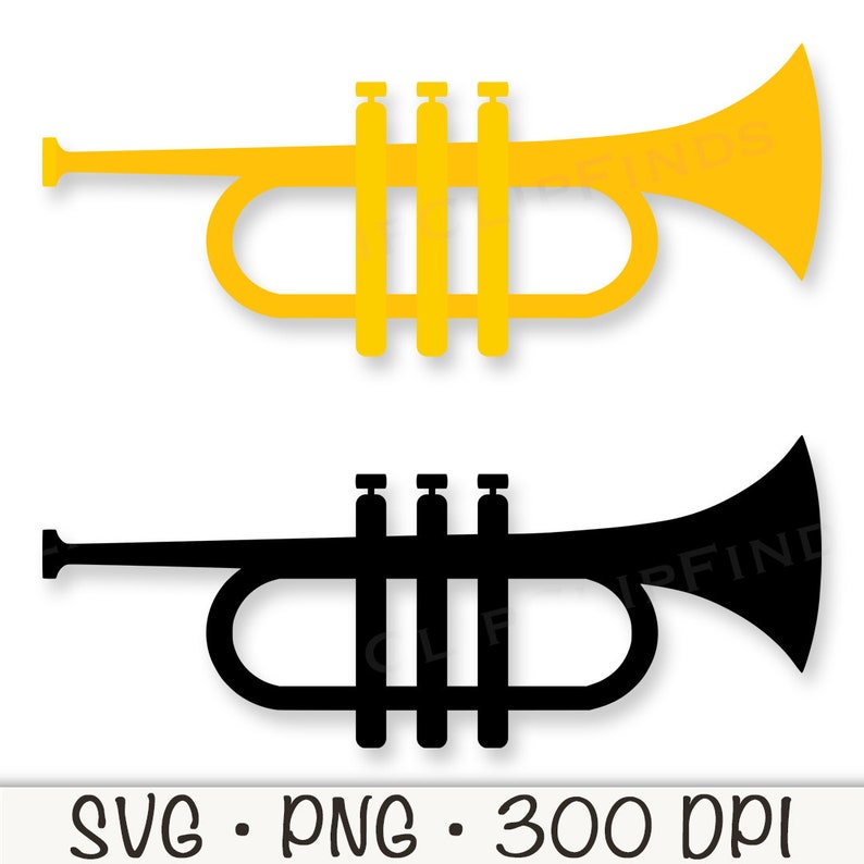 Trumpet SVG PNG Clipart: Vector Cut File (digital Download) - Etsy