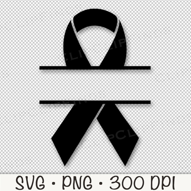 Split Ribbon Png Awareness Ribbon SVG, Name Frame Awareness Ribbon SVG, PNG, Split ...