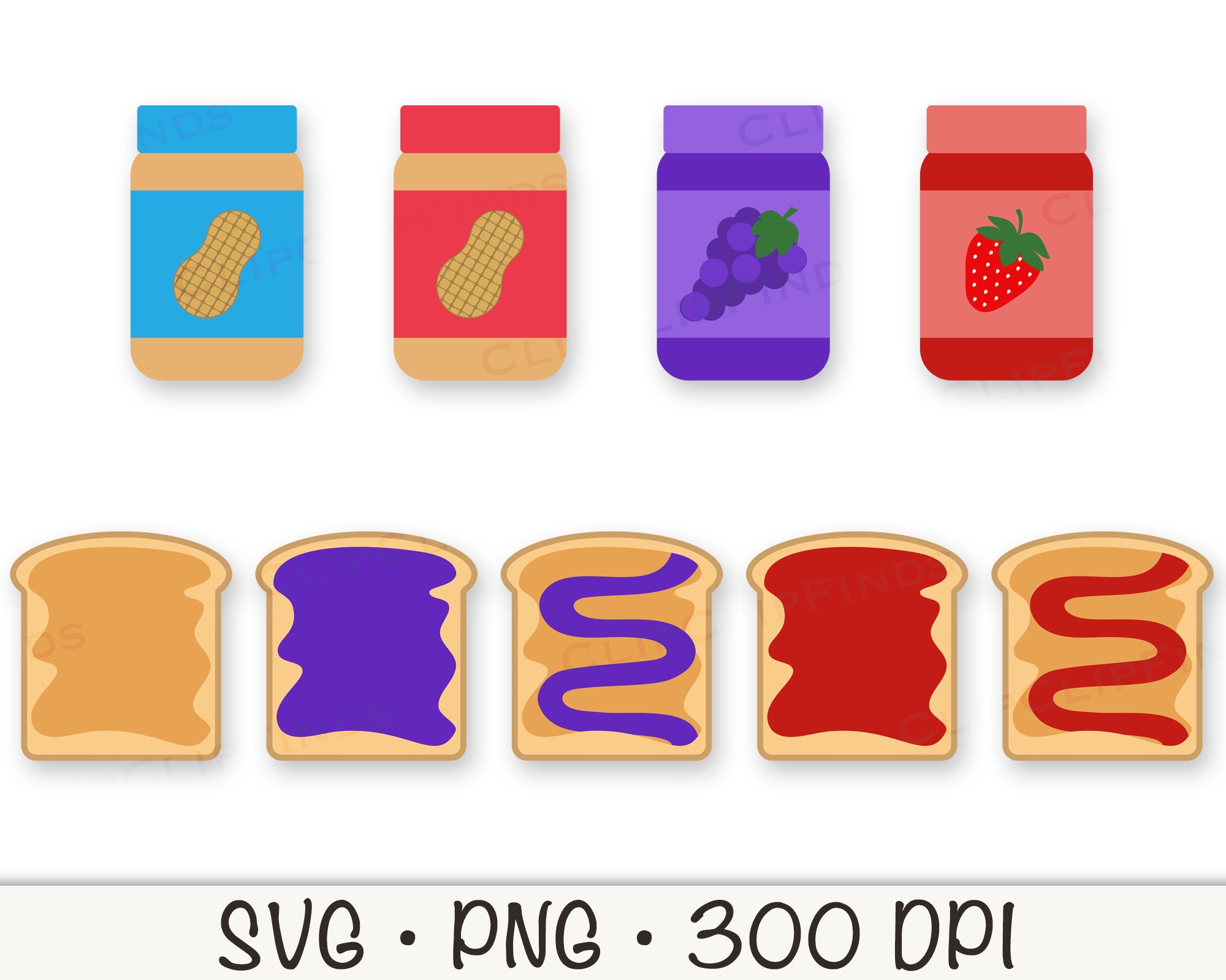 Erdnussbutter und Gelee SVG, Trauben Gelee, Erdbeer Gelee, PNG,  Erdnussbutter und Gelee Sandwich Clip Art, sofortiger digitaler Download -  Etsy Schweiz, image size:2000x1600