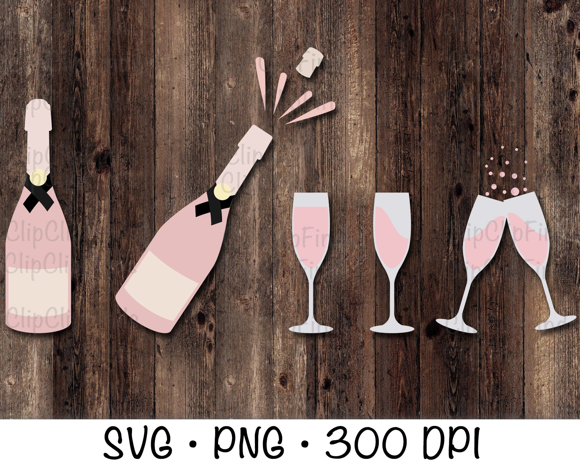 6oz Tapered Champagne Flute Tumbler Template - Sublimation or Cut - Digital  Download - SVG PNG DXF