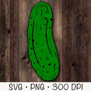 Pickle SVG Vector Cut File e PNG sfondo trasparente Clip Art Download immediato