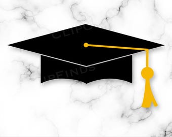 Graduation Cap SVG, Vectorcut-bestand, JPEG op witte achtergrond en transparante PNG-achtergrond, illustraties, 2025 afstuderen, Instant Download