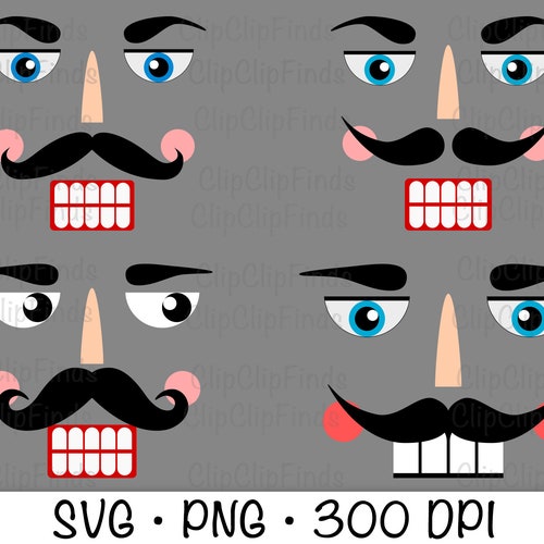 Nutcracker Faces Nutcracker Face Nutcracker SVG PNG - Etsy