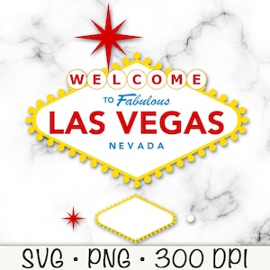 Las Vegas-bord SVG, Las Vegas leeg bord png, doe-het-zelf, digitale download