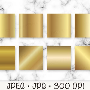 Gold Farbverlauf Metallic Hintergrundbild Ombre Hintergrund, JPEG, JPG, Sofortiger digitaler Download