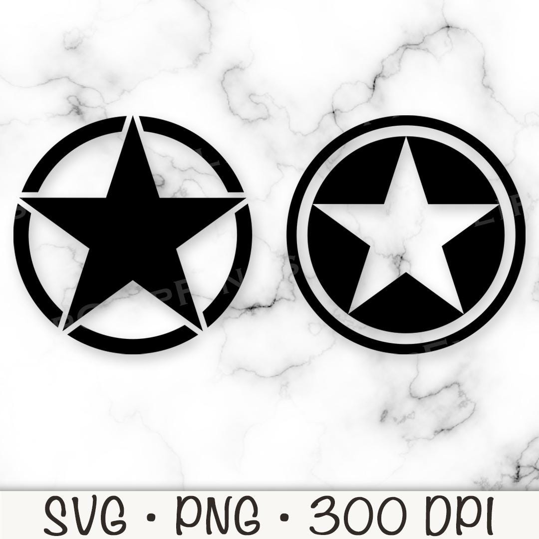 Estrella del Ejército, Estrella Militar, SVG, PNG, Insignia, Descarga  Digital Instantánea - Etsy México, image size:1080x1080