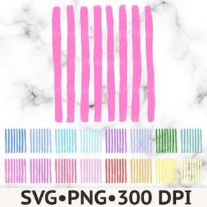 Stripes PNG, Hand-Drawn Bundle Stripes SVG, Preppy Colorful Stripes Pack Background, Sublimation, Trendy, T-Shirt Design, Digital Download