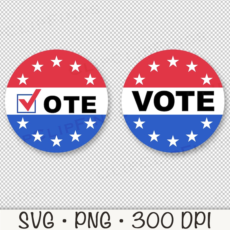 Vote SVG, Vote Circle PNG, Check Mark on Box, Political, Election ...