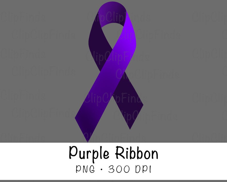 Purple Domestic Violence Awareness Ribbon PNG Transparent - Etsy
