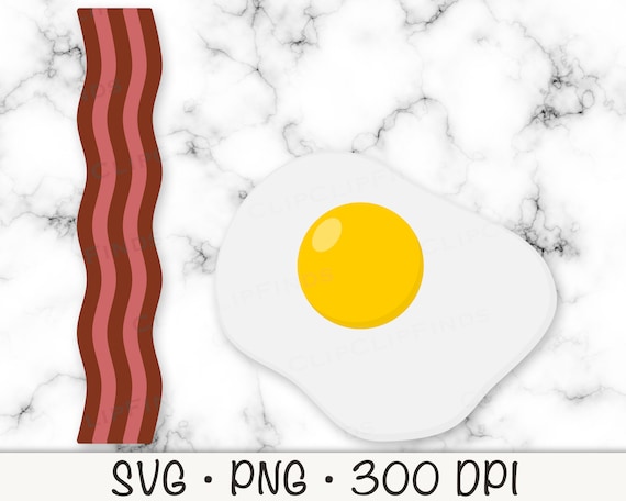 Crispy Bacon And Sunny Side Up Eggs Stock PNG Images