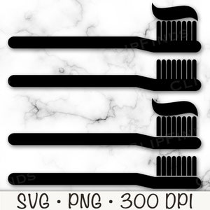 Cepillo de dientes SVG, Cepillo de dientes con pasta de dientes PNG, Clip Art de cepillo de dientes, Silueta de cepillo de dientes, Descarga digital