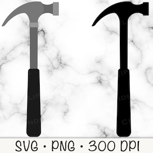 May include: A black and white illustration of a hammer. The hammer is a common tool used for driving nails and other fasteners.
