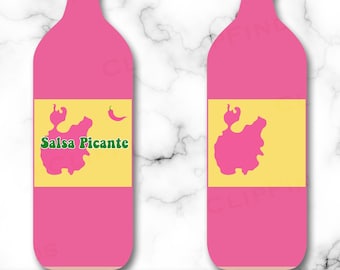 Salsa Picante Rosa SVG, Salsa Picante PNG, Salsa Picante Clip Art, Salsa Picante Mexicana, Salsa Picante, Clipart, San Valentín Mexicano Divertido, Descarga Digital